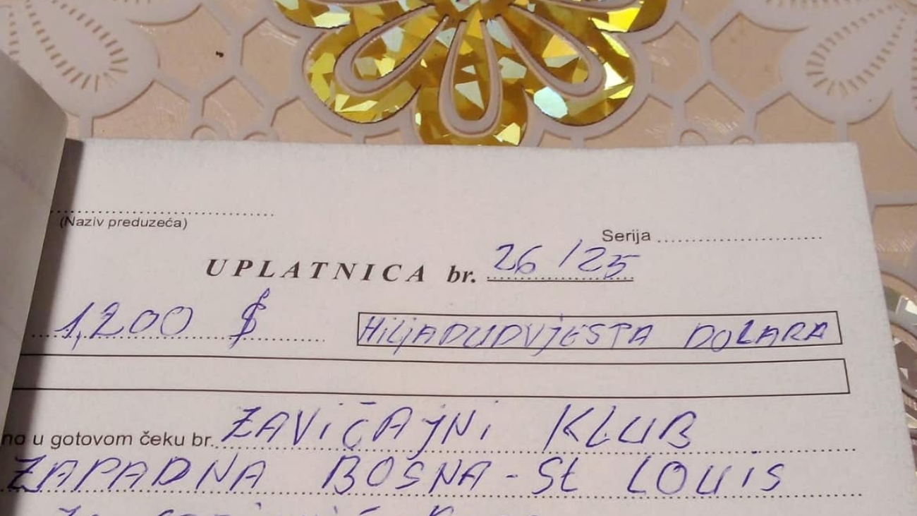 Donacija za izgradnju puta Gornja pecka-Brezovo polje-Glinica.